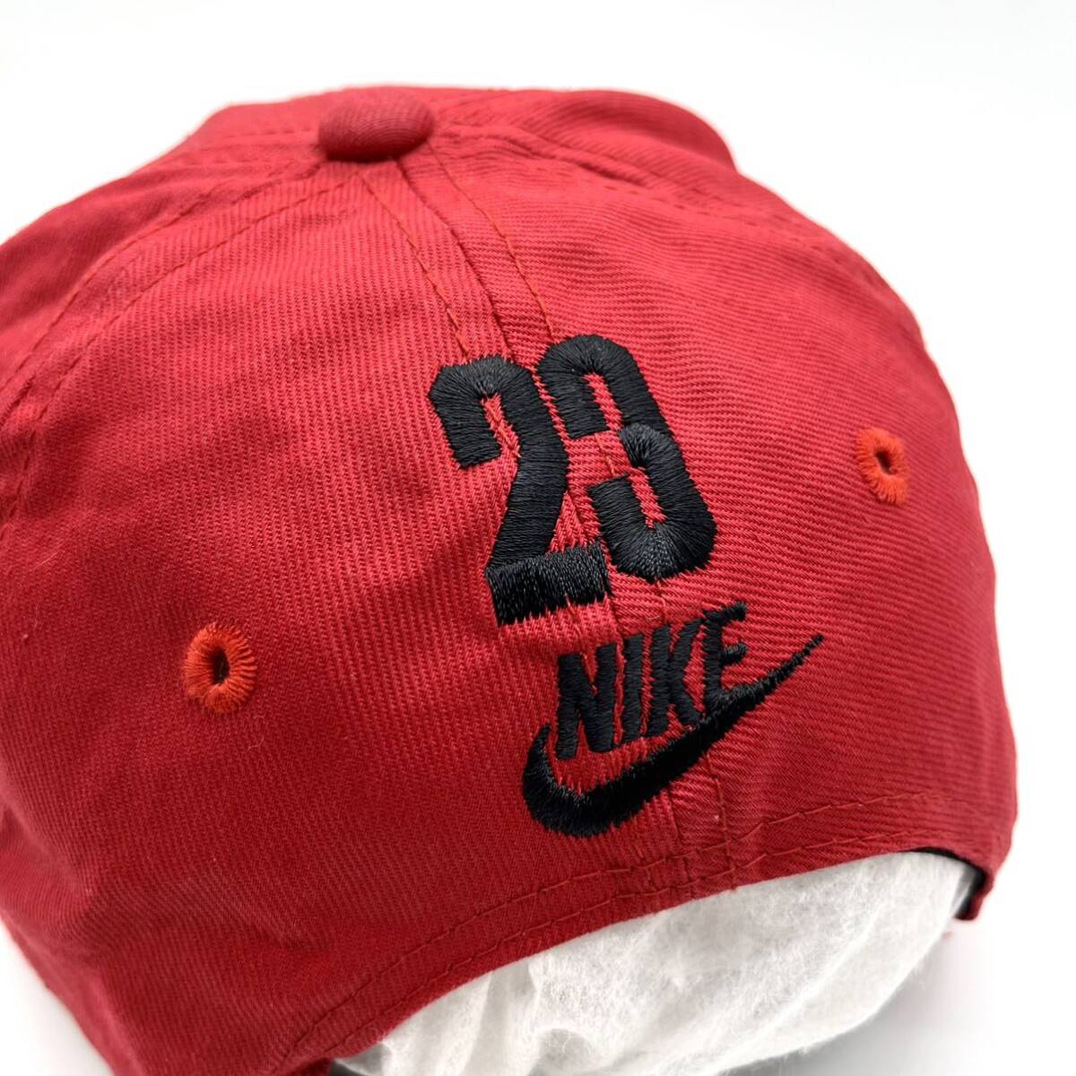 【90s】 Nike(ナイキ) Air Jordan AJ23 刺繍ロゴキャップ 6パネル スナップバック NBA エアジョーダン ヴィンテージキャップ 帽子_画像5