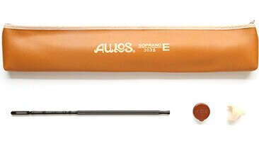  prompt decision * new goods * free shipping AULOS 302B(G) german type soprano * recorder Elite soft case attaching 