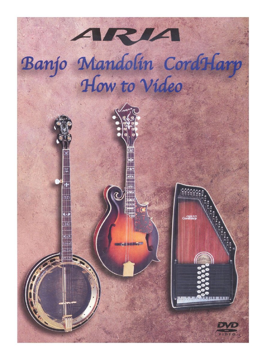 即決◆新品◆送料無料ARIA 5弦バンジョー/マンドリン/コードハープ入門 教則DVD Banjo Mandolin Cord Harp How to Video/メール便の画像1