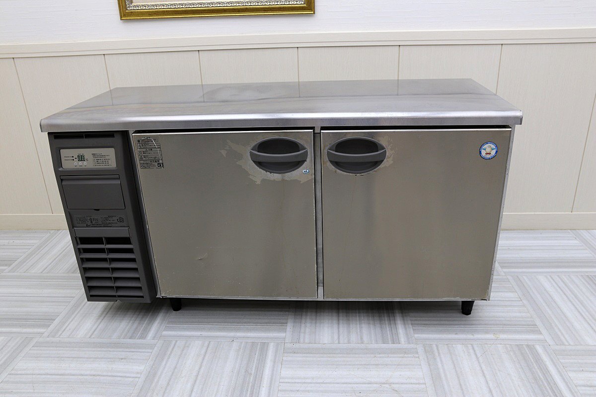 18 year made beautiful goods! Fukushima gully Ray pcs under freezing refrigerator 1500×600 cold table 2 door tabletop working bench YRC-151PM2 store kitchen business use inspection : Hoshizaki 