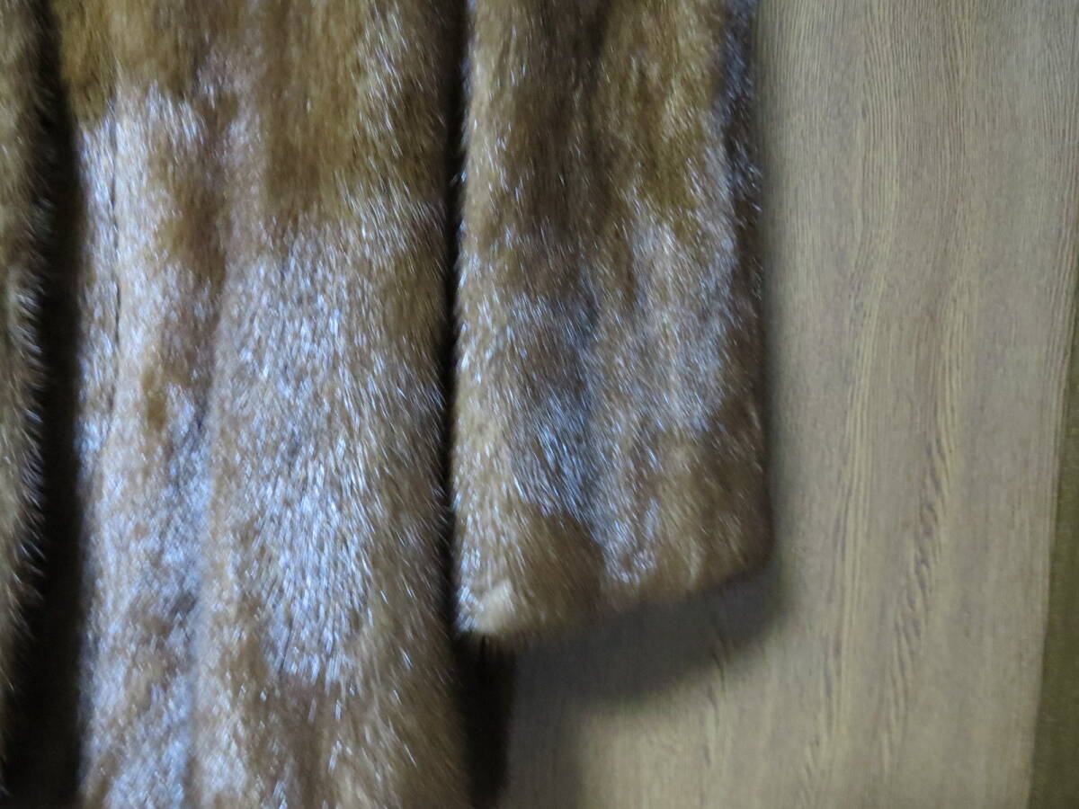 【ＳＡＧＡ ＭＩＮＫ】金サガ 最高級ミンク毛皮 ブラウン系 ショートコート １５号   の画像4