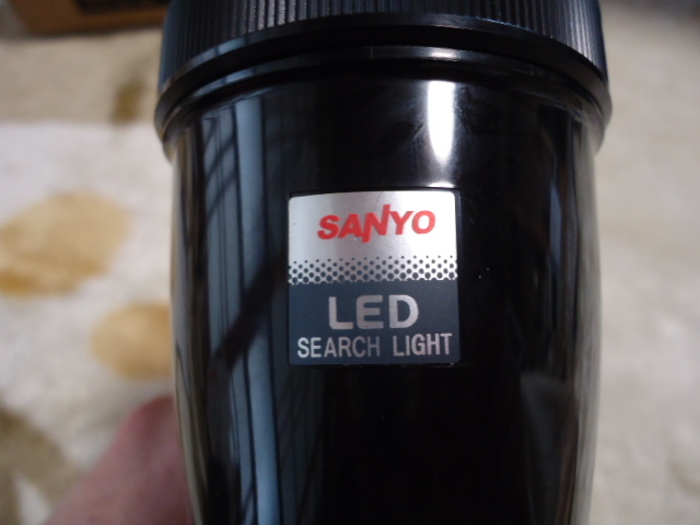 三洋電機 SANYO 充電式サーチライト ＬＥＤ NL-ＳＬ1Ｋ ブラック 充電式 未使用 レトロの画像5