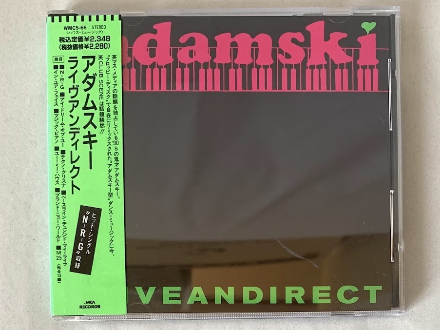 美品/見本品 帯付 アダムスキー Adamski ライヴアンディレクト Liveandirect_画像1