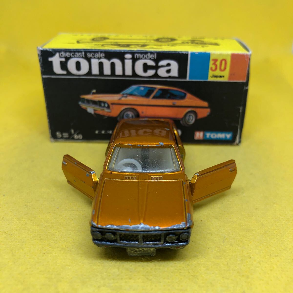 トミカ 香港製 黒箱 30 三菱 コルトギャラン GTO 当時物 絶版 ホンコンの画像6