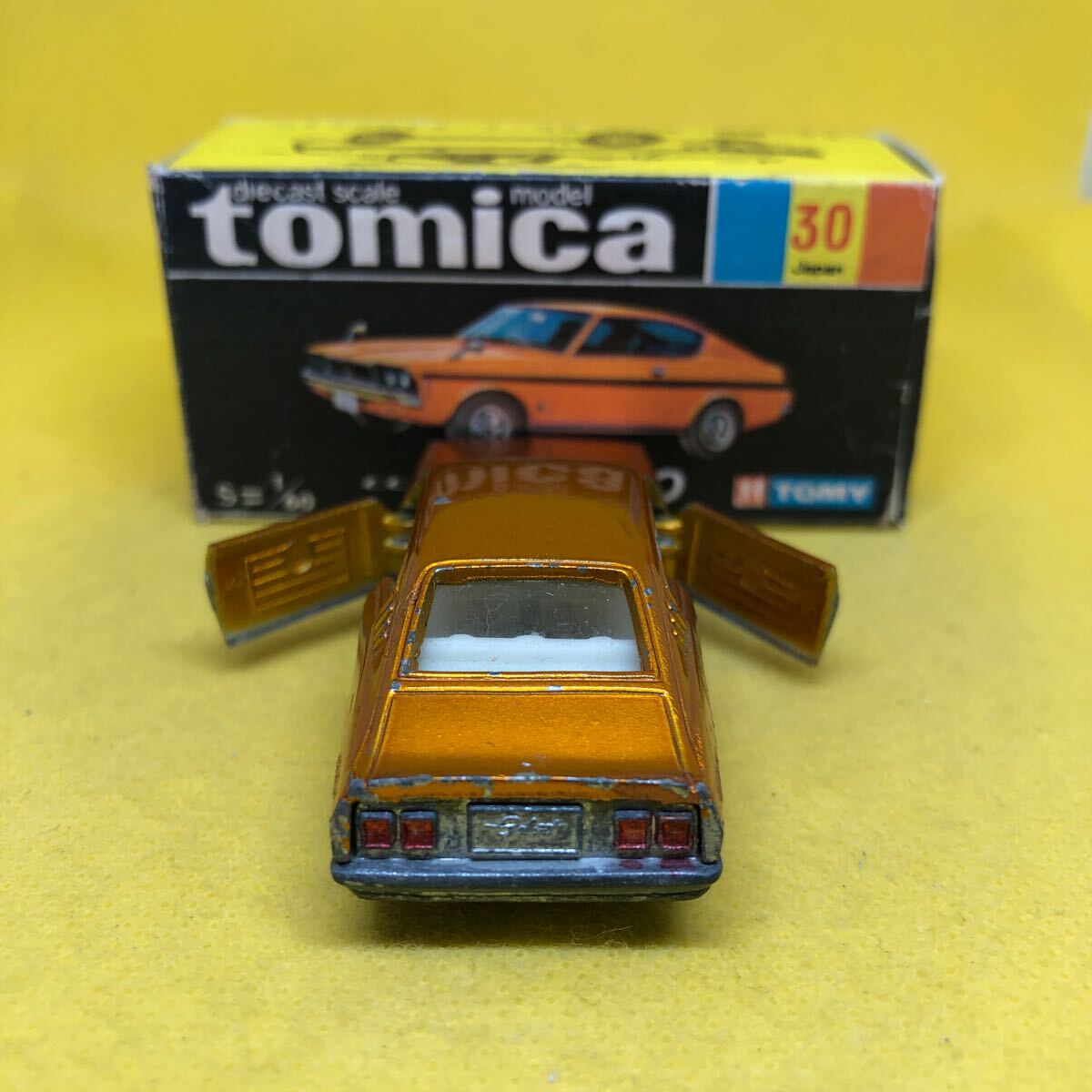 トミカ 香港製 黒箱 30 三菱 コルトギャラン GTO 当時物 絶版 ホンコンの画像7