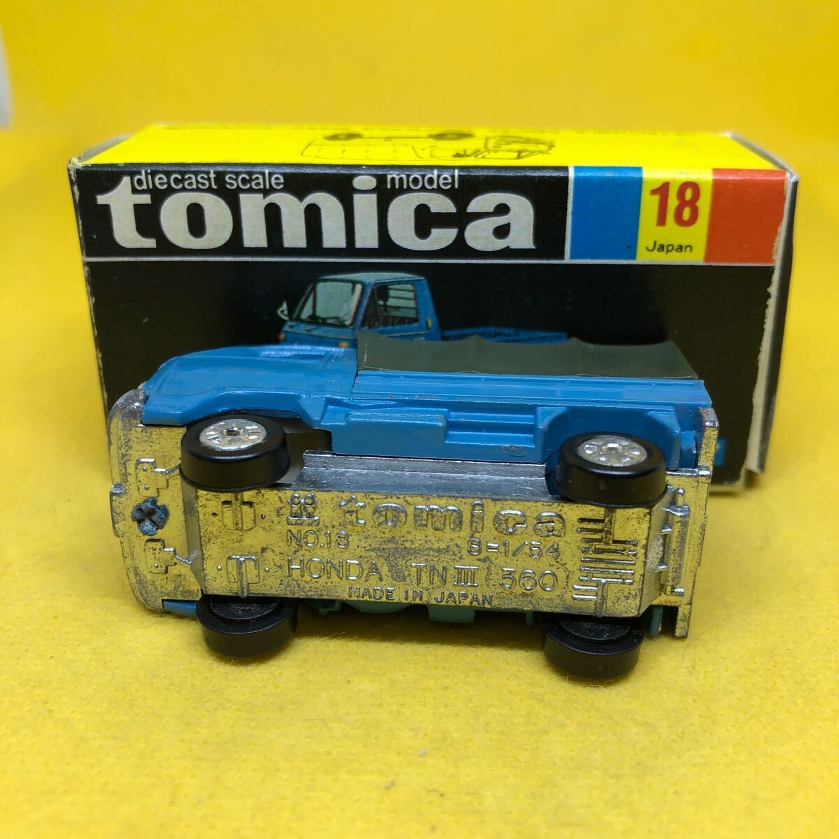 トミカ 日本製 黒箱 18 ホンダ TN360 トラック 当時物 絶版の画像5