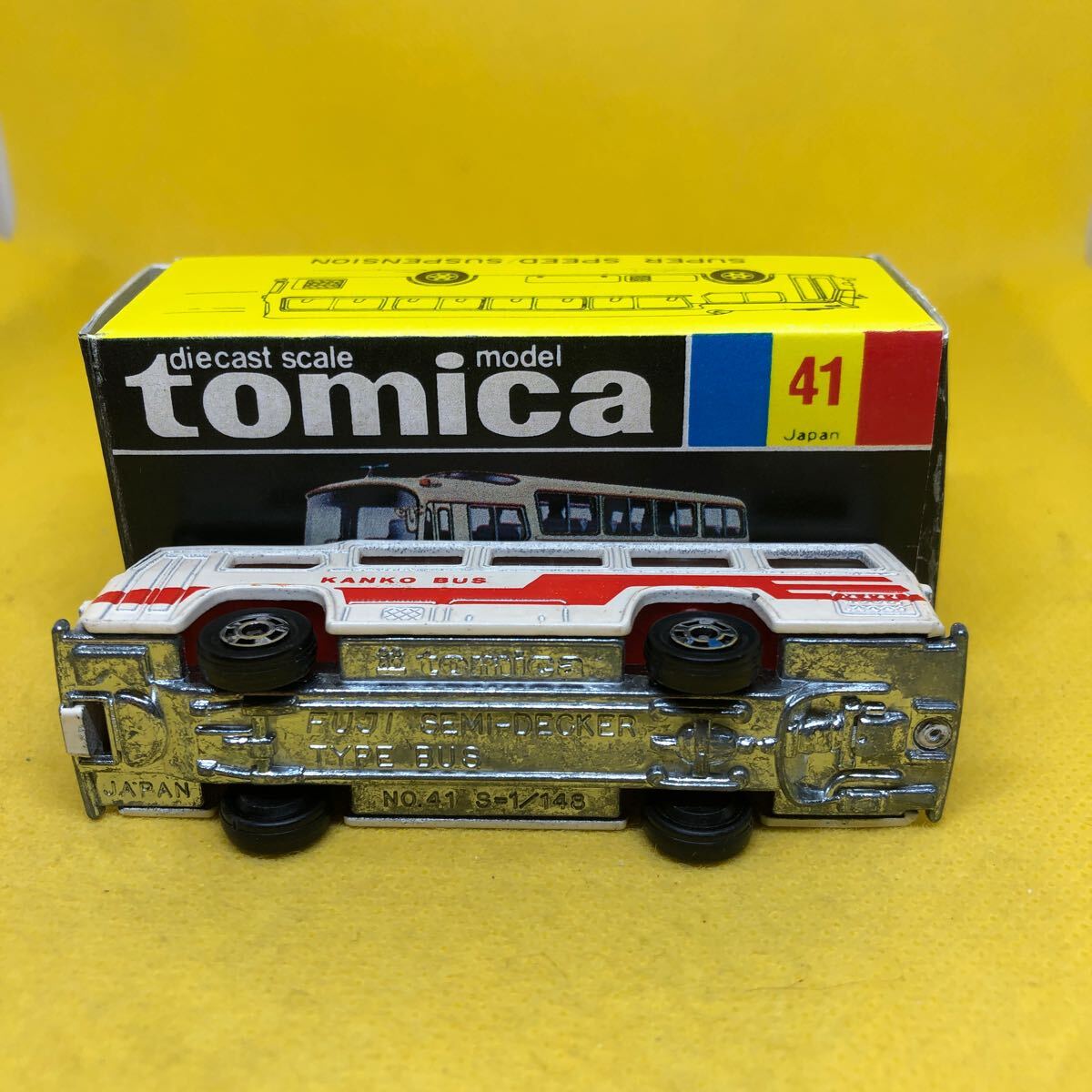 トミカ　日本製　黒箱　41 富士重工　セミデッカー型　バス　当時物　絶版_画像5