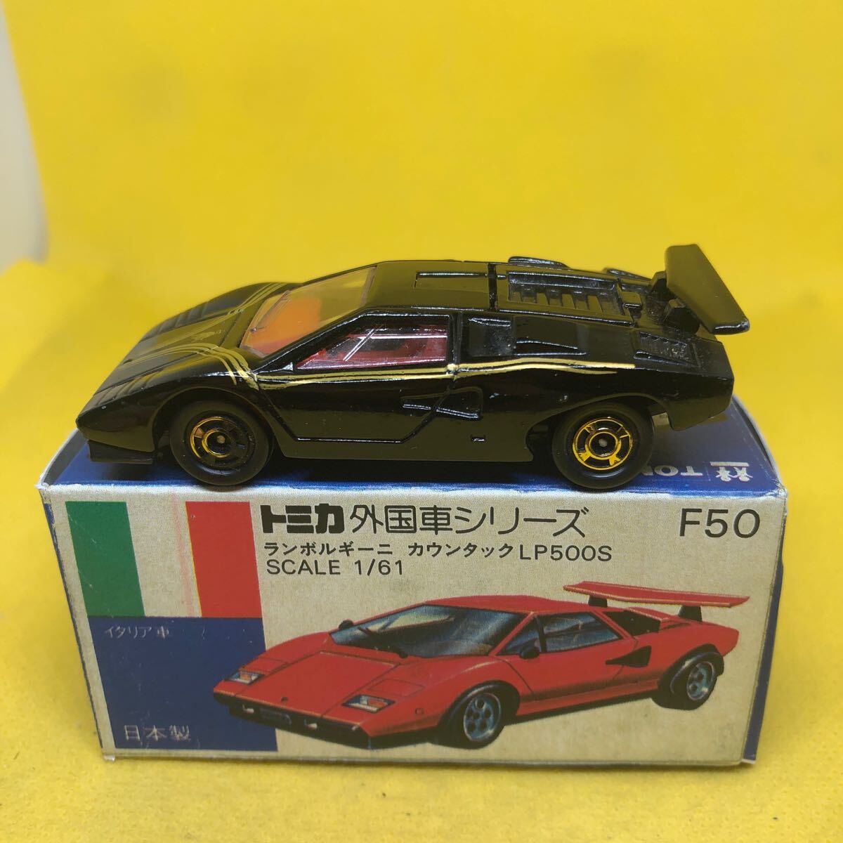  Tomica сделано в Японии синий коробка F50 Lamborghini счетчик kLP500 подлинная вещь распроданный 
