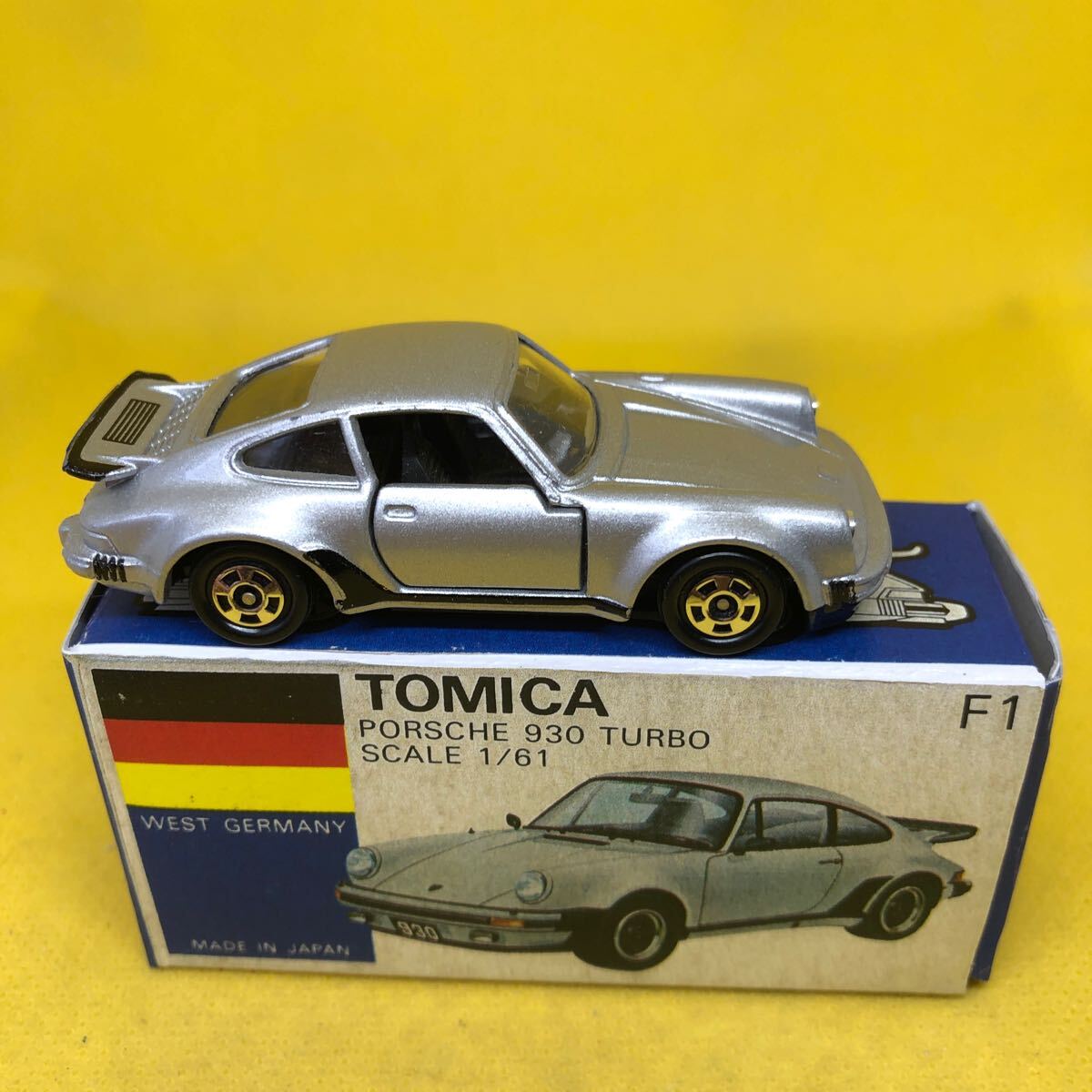  Tomica made in Japan blue box F1 Porsche 930 turbo that time thing out of print ④