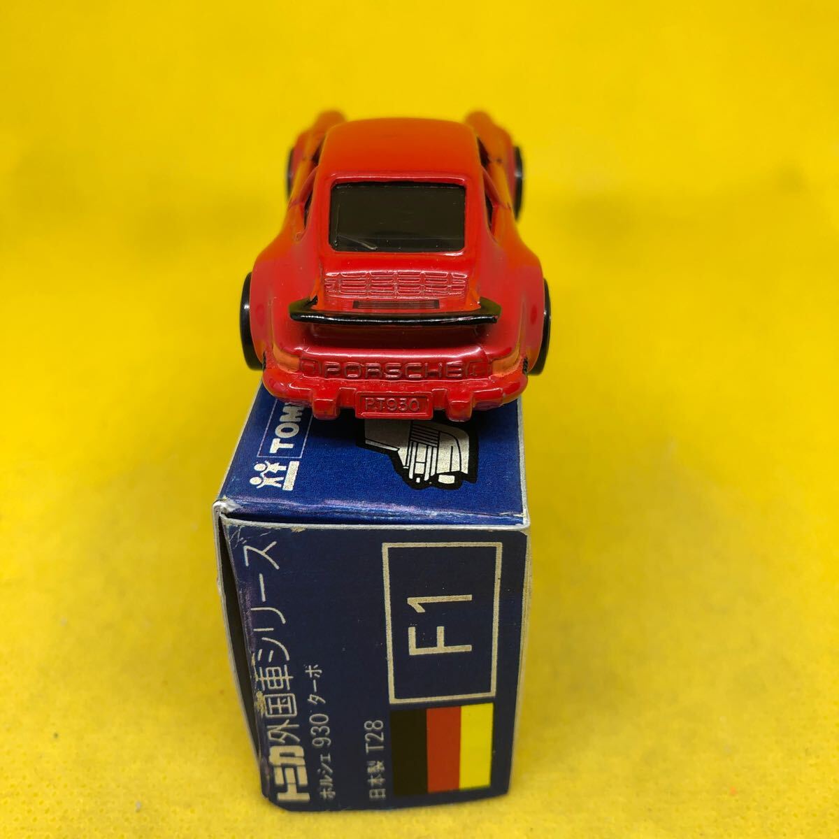 トミカ 中国製 青箱 F1 ポルシェ 930ターボ 当時物 絶版 ⑨の画像4