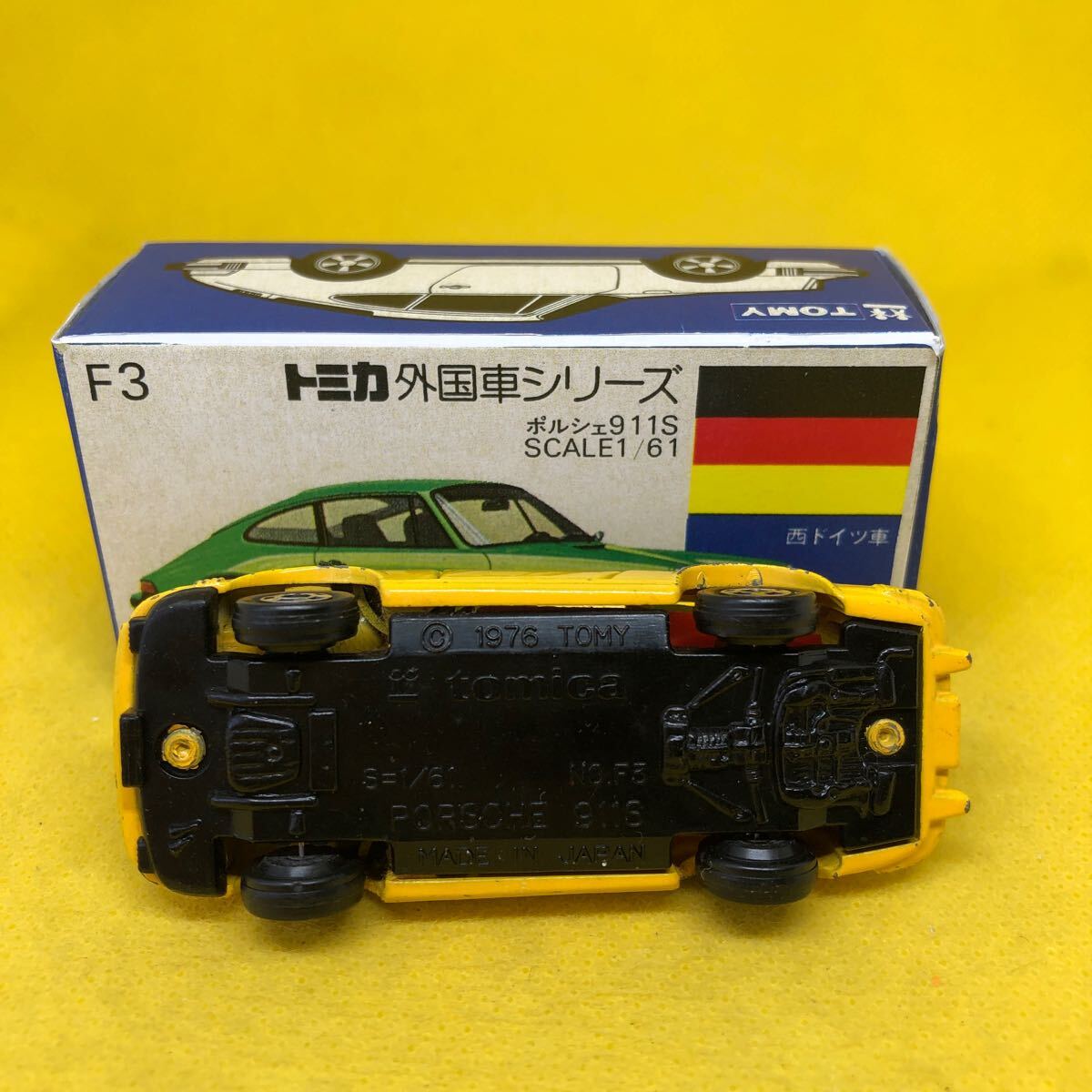 トミカ　日本製　青箱　F3 ポルシェ　911S 当時物　絶版　⑧_画像5