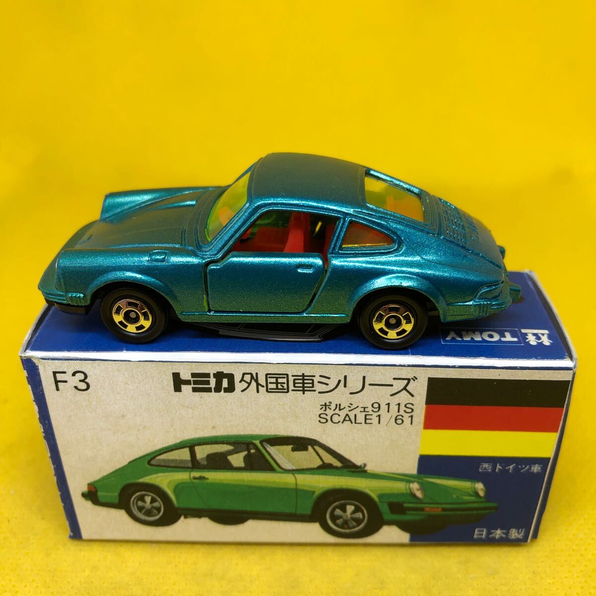 トミカ　日本製　青箱　F3 ポルシェ　911S 当時物　絶版　16_画像1