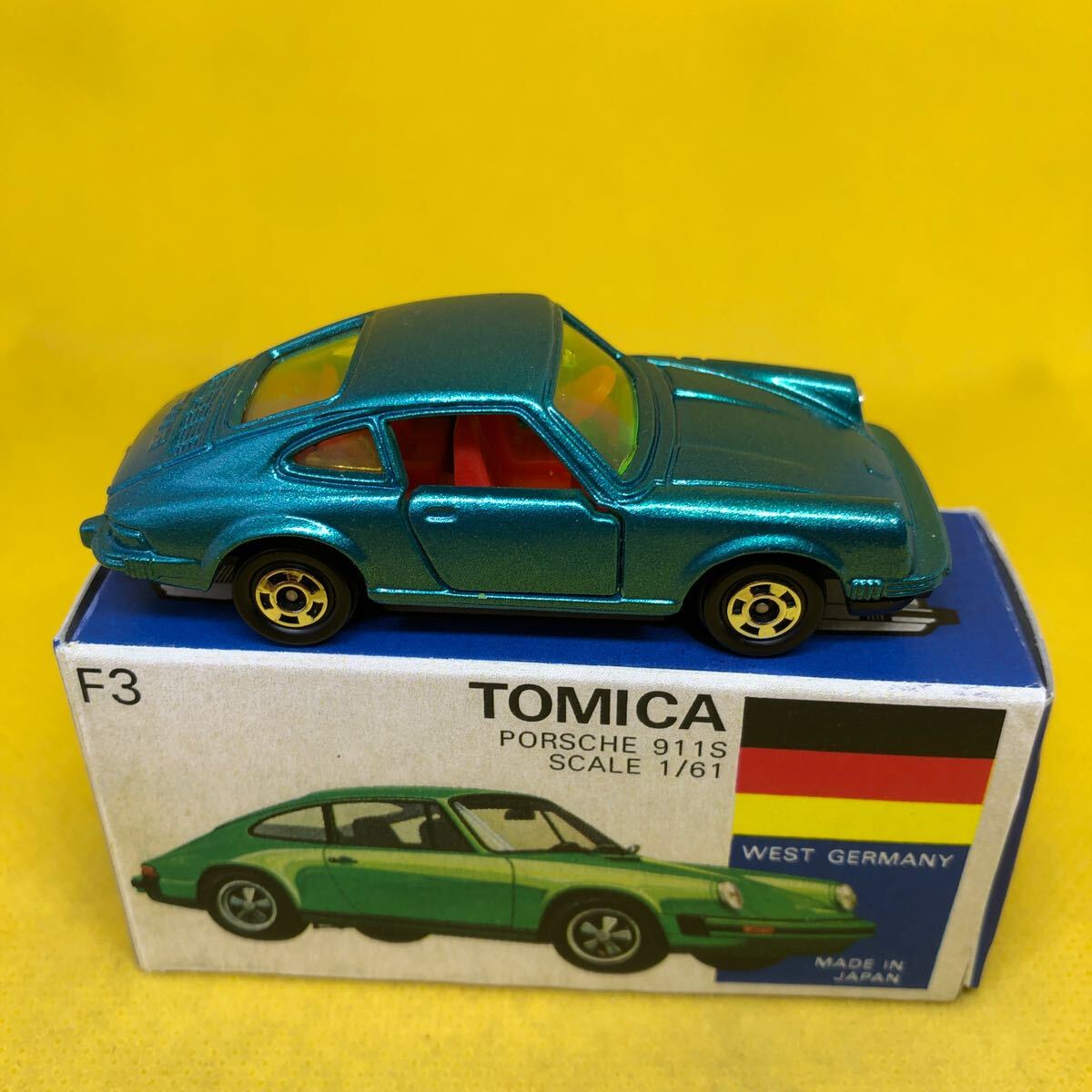 トミカ　日本製　青箱　F3 ポルシェ　911S 当時物　絶版　16_画像3