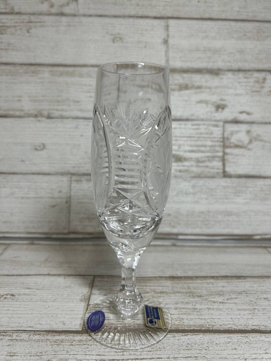 ★[240409-1MA]【現状品】《グラス》DRESDEN KRISTALL/ クリスタル/GLAS/ドイツ製/ドレスデンクリスタル/シャンパングラス/６客の画像4