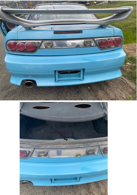 日産 S13 240SX 2ドアクーペ 書類無し AT 2ドア 部品取り車 2400cc 左ハンドルの画像9