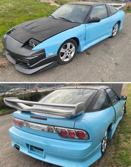 日産 S13 240SX 2ドアクーペ 書類無し AT 2ドア 部品取り車 2400cc 左ハンドルの画像6