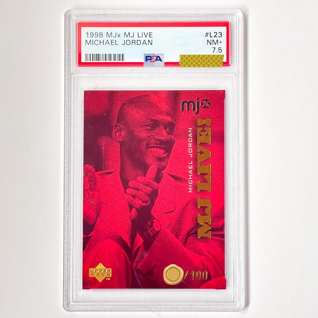 送料無料 1円スタート /100枚限定 1998 レア マイケル ジョーダン PSA MICHAEL JORDAN MJx LIVE NBA CHICAGO BULLS XXXX sga kobe 　大谷_画像4