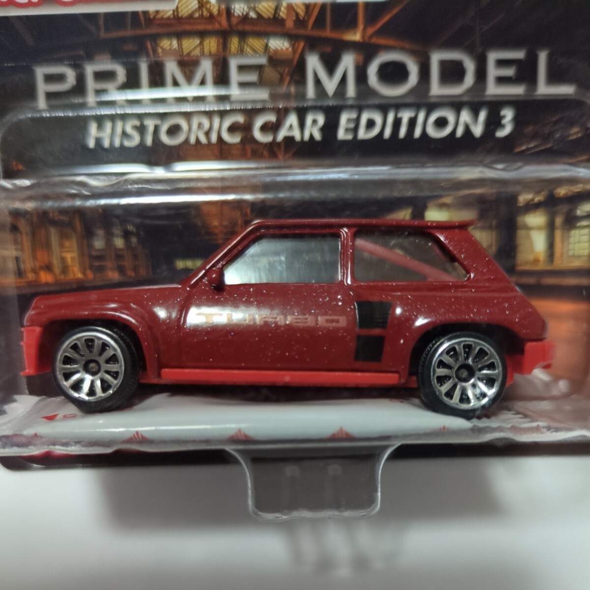 マジョレットミニカーPRIME MODEL HISTORIC CAR EDITION 3 RENAULT 5 TURBO ルノー 5 ターボ アカネ色メタリック未開封_画像2