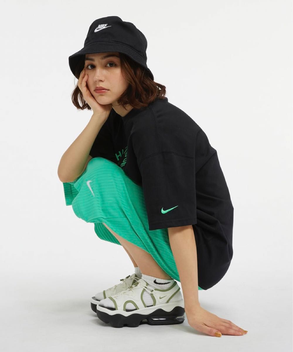 新品★定価6050円★NIKE★リブジャージ★スカート★グリーン★Lサイズ