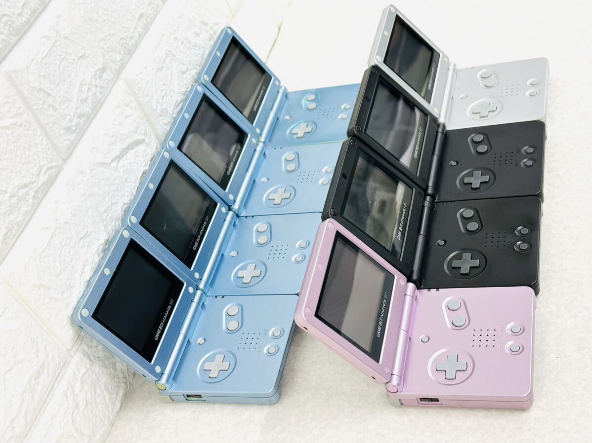 A747◇ Nintendo ゲームボーイアドバンスSP 本体　　AGS-001 8台セット まとめて　大量【ジャンク】_画像3