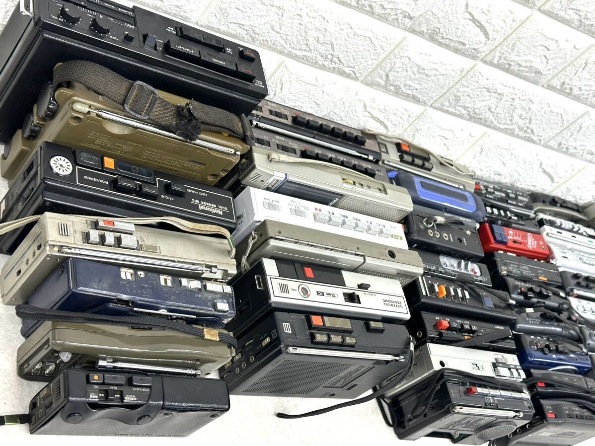 A772◇SONY Panasonic AIWA ウォークマン カセットプレーヤー カセットレコーダー 等　大量　まとめ　65台【ジャンク】_画像6