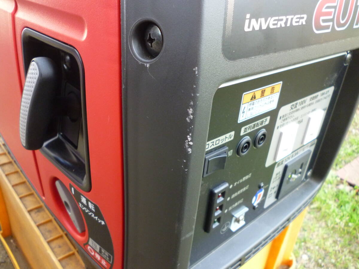 ホンダ 1.8KVA ポータブル インバーター発電機 EU18i 試運転のみ 中古です。の画像5