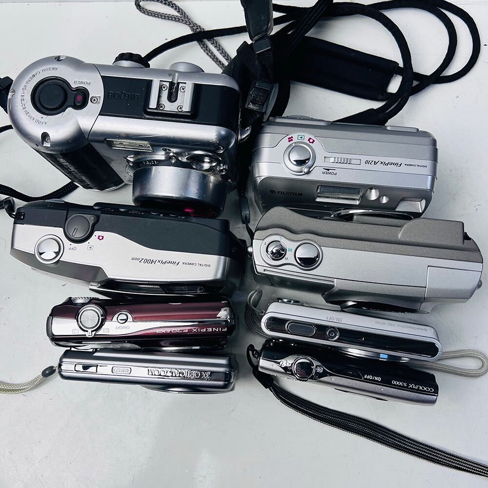 デジカメ 8台セット まとめ売り SONY CASIO Nikon coolpix SANYO FUJIFILM FinePix BIGJOB OLYMPUS コンパクトデジタルカメラ _画像2