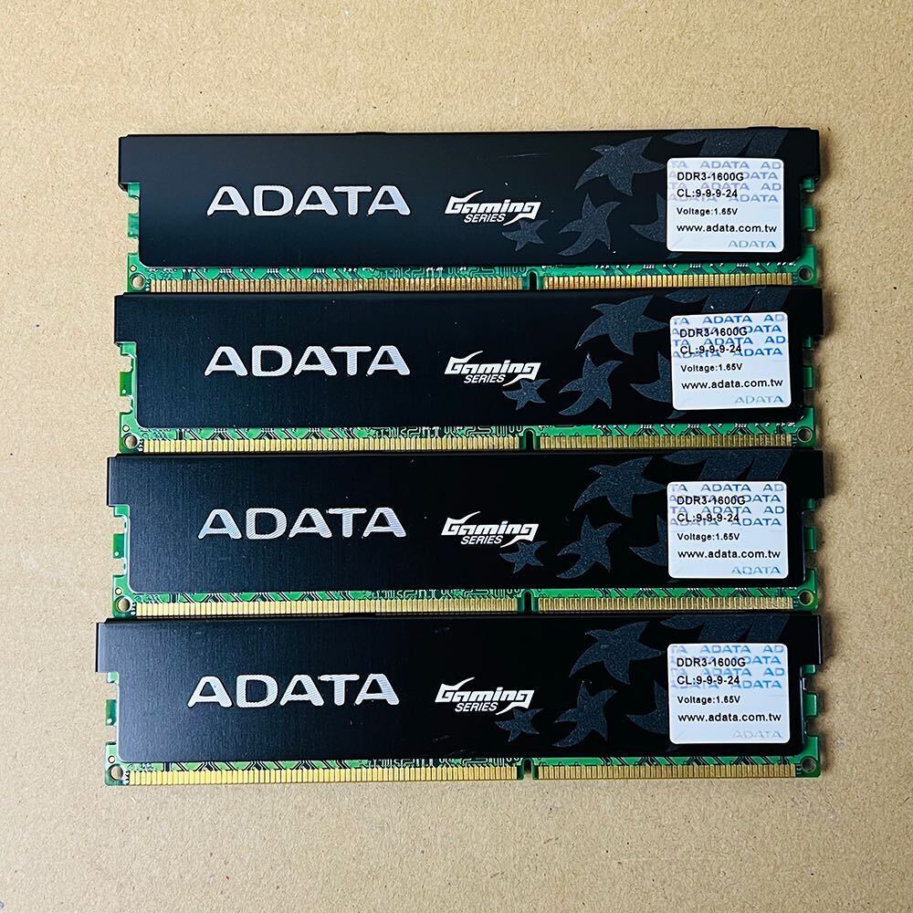 16GB 4GB 4枚 ADATA Gaming series デスクトップ用 メモリ DDR3 1600G(9) 4GX16 DDR3-1600 PC3-12800 AX3U1600GC4G9-2G CL9 1.65V 240pinの画像4