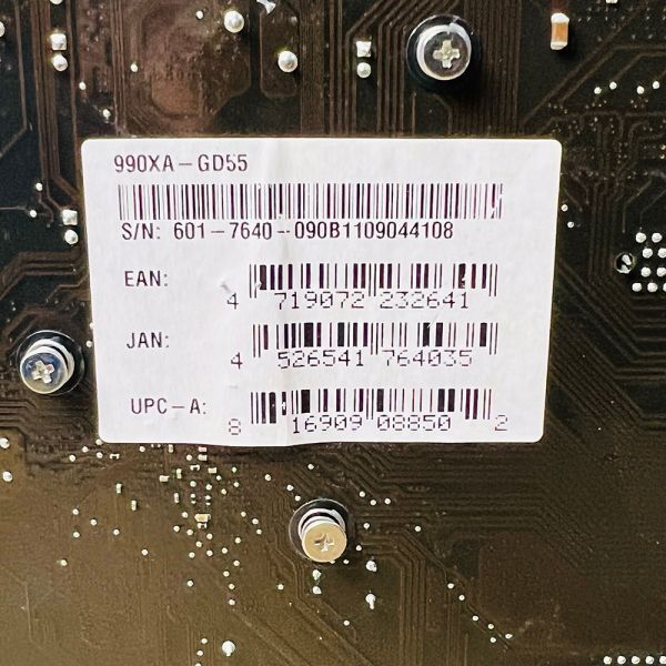 MSI 990XA-GD55 AM3+ ATX マザーボード + AMD FX-8120 3.1GHz FD8120FRW8KGU CPU クーラー セット_画像8