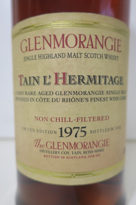【古酒・高評価】グレンモーレンジ（Glenmorangie）1975y-2003y・ テイン エルミタージュ（Tain l'Hermitage）の画像5
