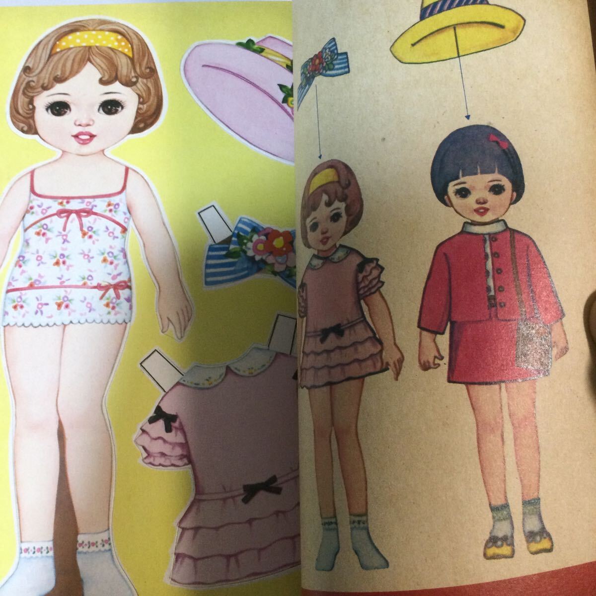 きせかえ/9ページ/1970年代/表紙ダメージあり/発行所　きくや書店/編集者　童画研究会/田中庸介発行/昭和レトロ_画像2