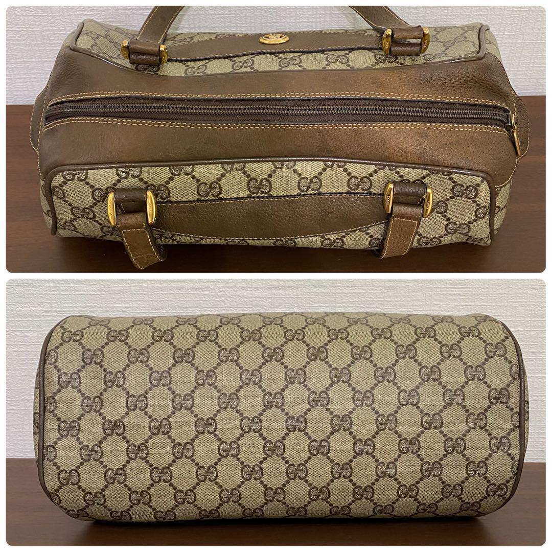 《大特価！》 オールドグッチ グッチ GUCCI ハンドバッグ GG レザー 1861086_画像5