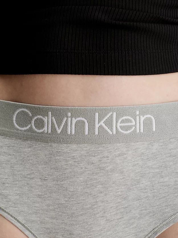 CALVIN KLEIN カルバンクライン ハイウエスト ロゴ ソング Tバック ショーツ グレー US-XS(日本サイズS) 送料無料_画像4