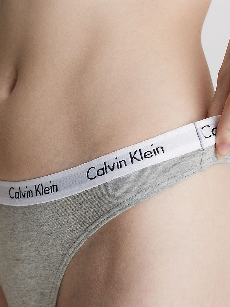 CALVIN KLEIN カルバンクライン ロゴ ソング Tバック ショーツ US-XS(日本サイズS) グレー 送料無料_画像5