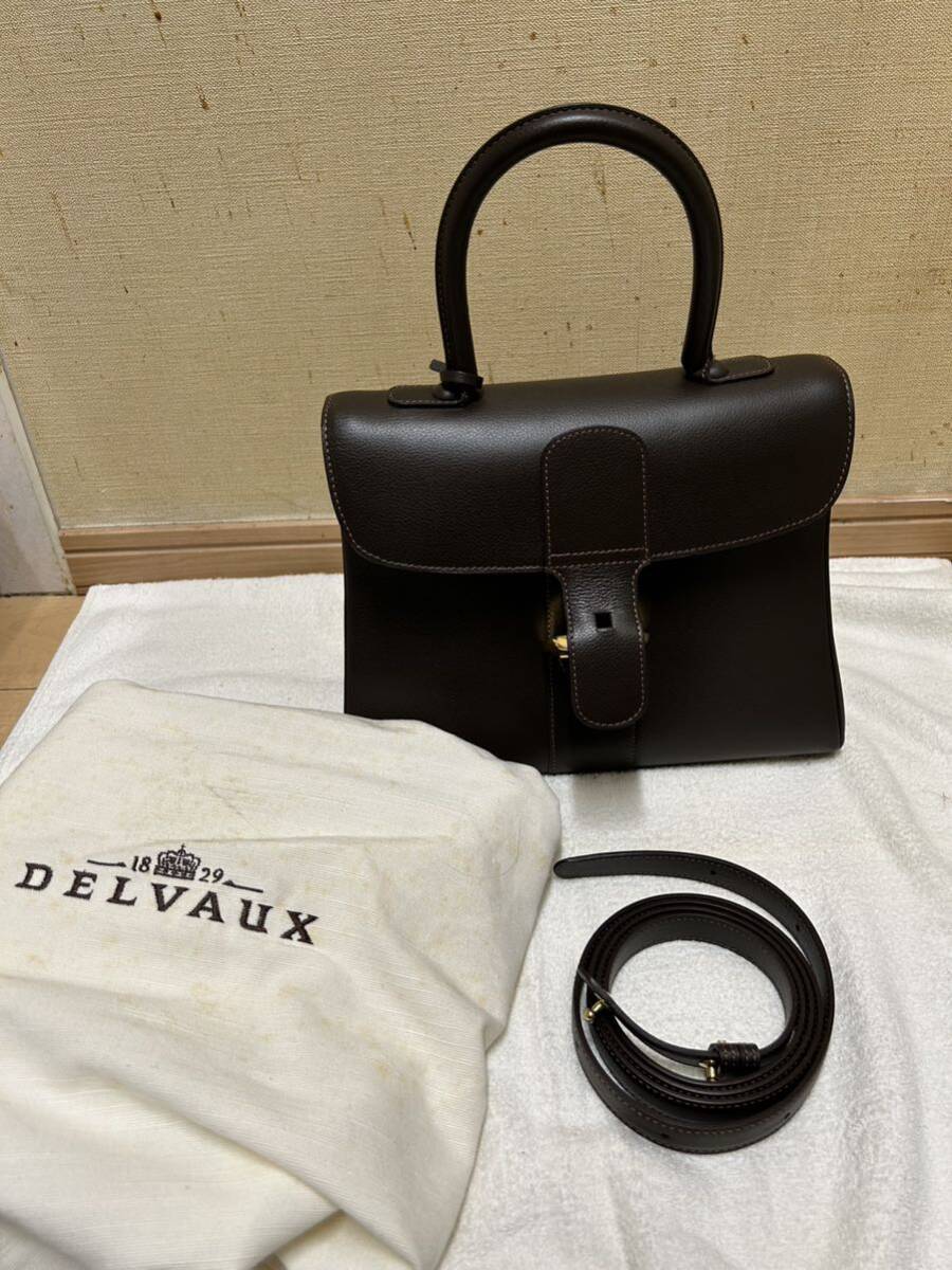  beautiful goods DELVAUX MODELE DEPOSE Dell bo- yellowtail yonMM Vintage 