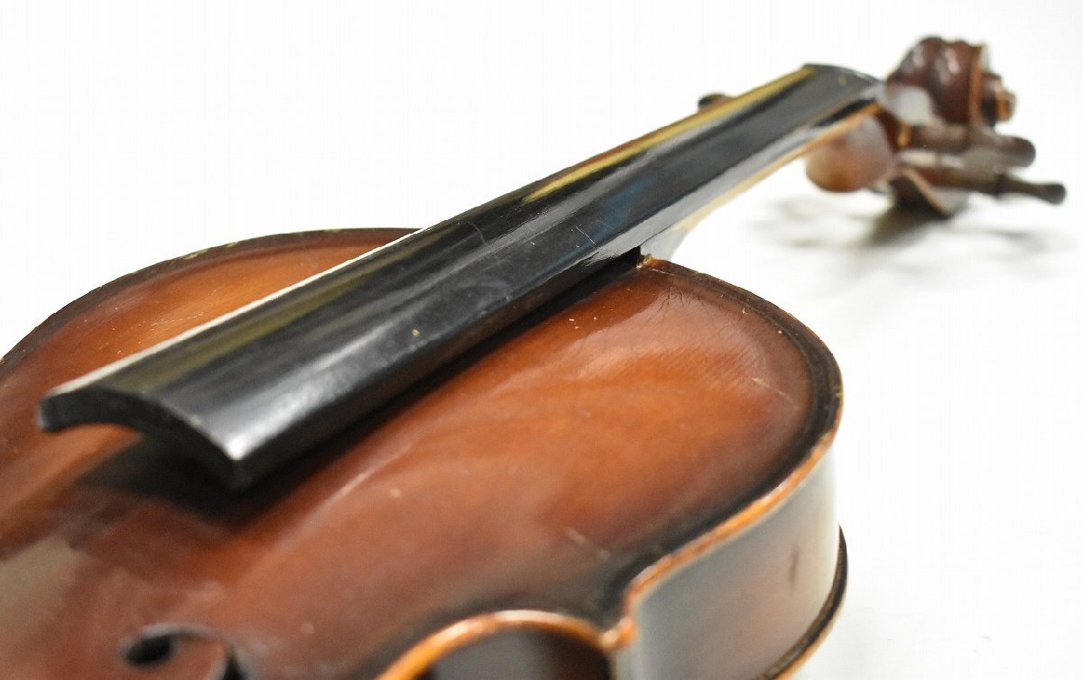 竜B848◆鈴木バイオリン SUZUKI VIOLIN NO.11 スズキ バイオリン 1955 本体 全長60cm 弓付き 弦楽器 アンティーク ヴィンテージの画像4