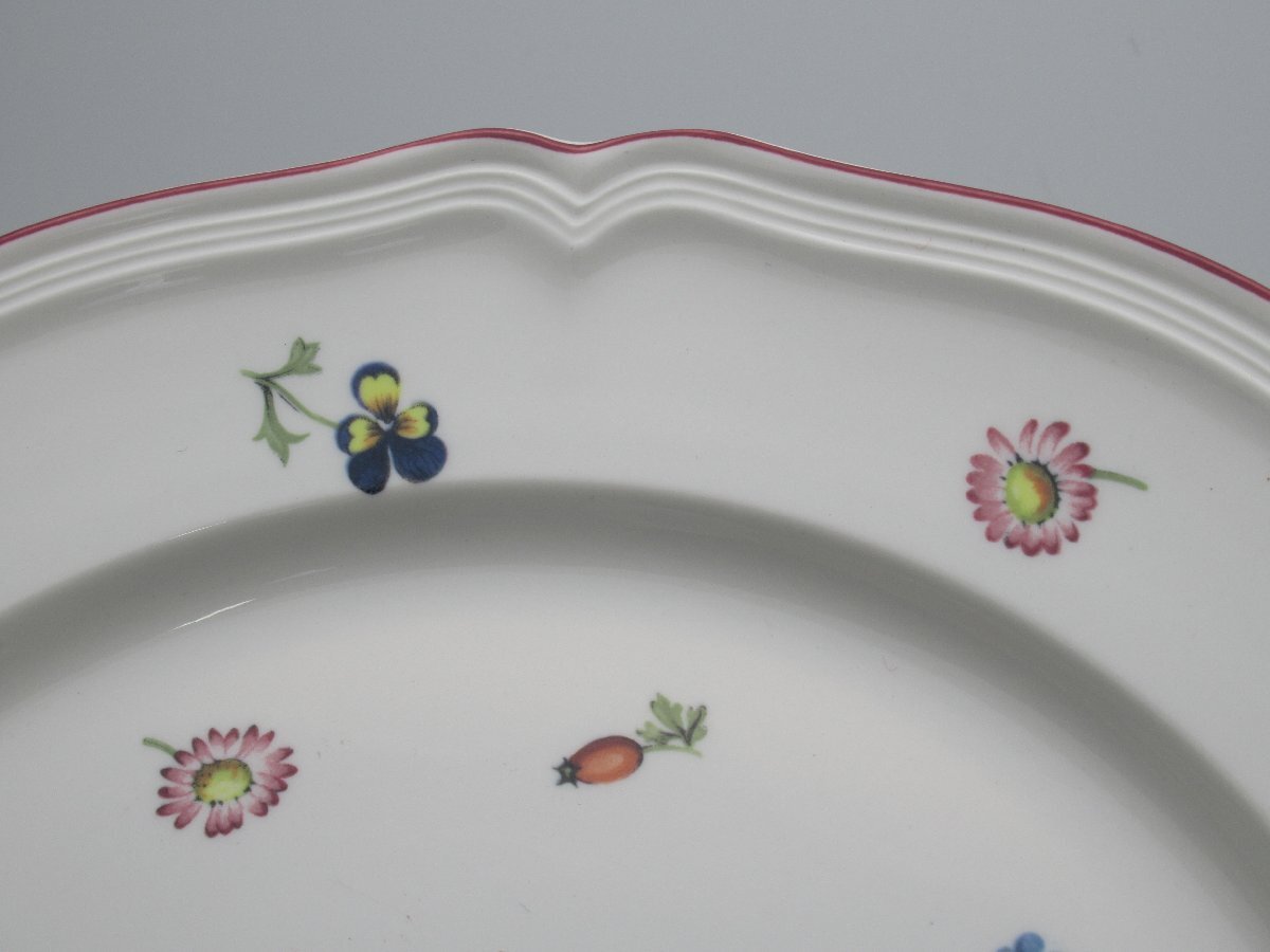 C757◆ビレロイ＆ボッホ プチフルール ペティフラワー 大皿 ディナー皿 プレート2枚セット 26.4cm Villeroy&Boch Petite Fleur 小花 洋食器の画像7