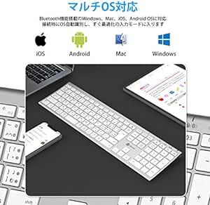 iClever キーボード Bluetooth 日本語 JIS配列 ワイヤレス キーボード 無線 3台同時接続可能 type c充_画像3