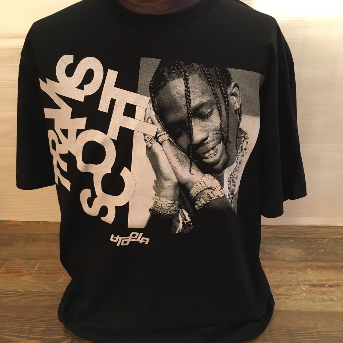 トラヴィススコット　Travis Scott XL ラッパーTシャツ　ブラック_画像2