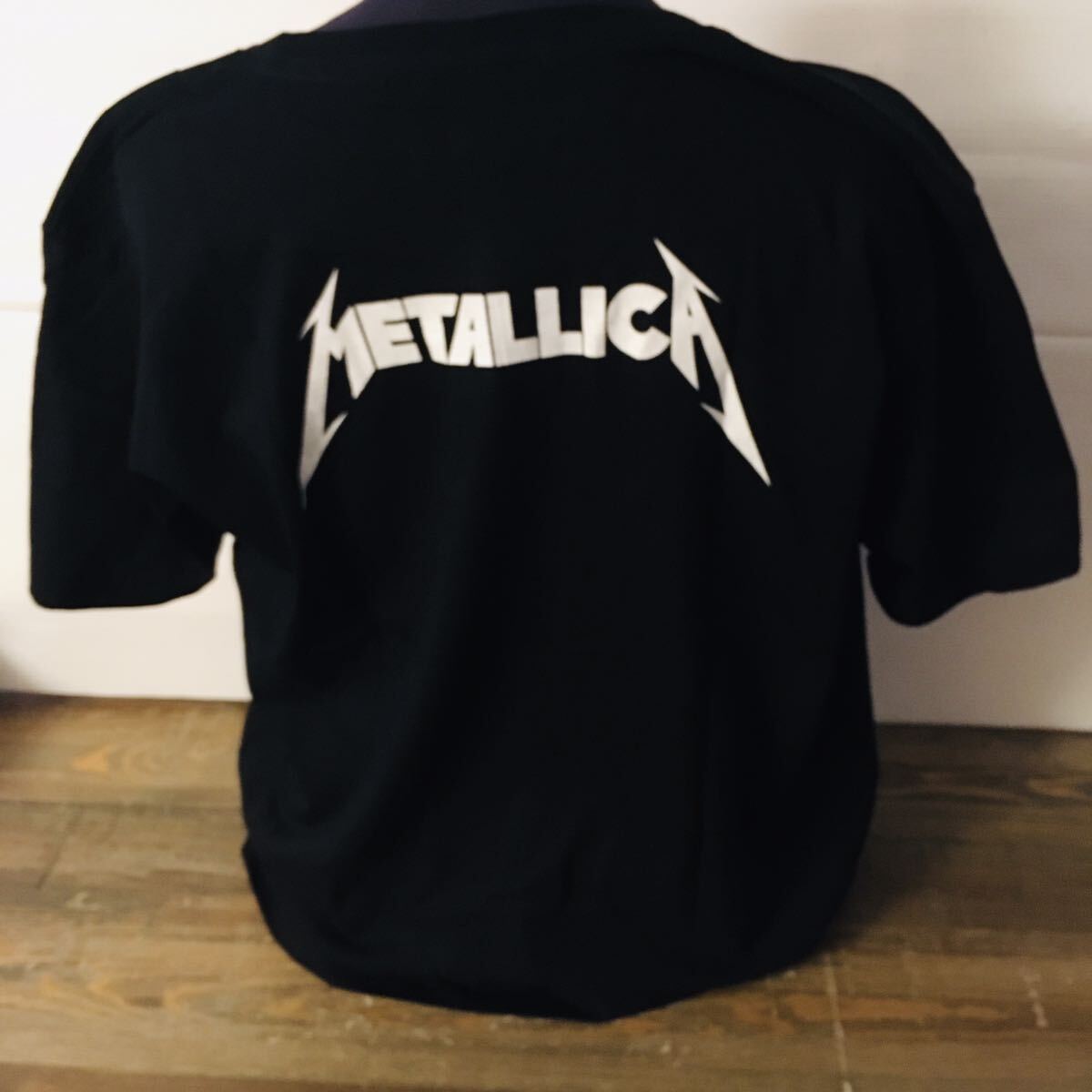 80年代バンド メタリカ　METALICA L バンドTシャツ ロックTシャツ ブラック