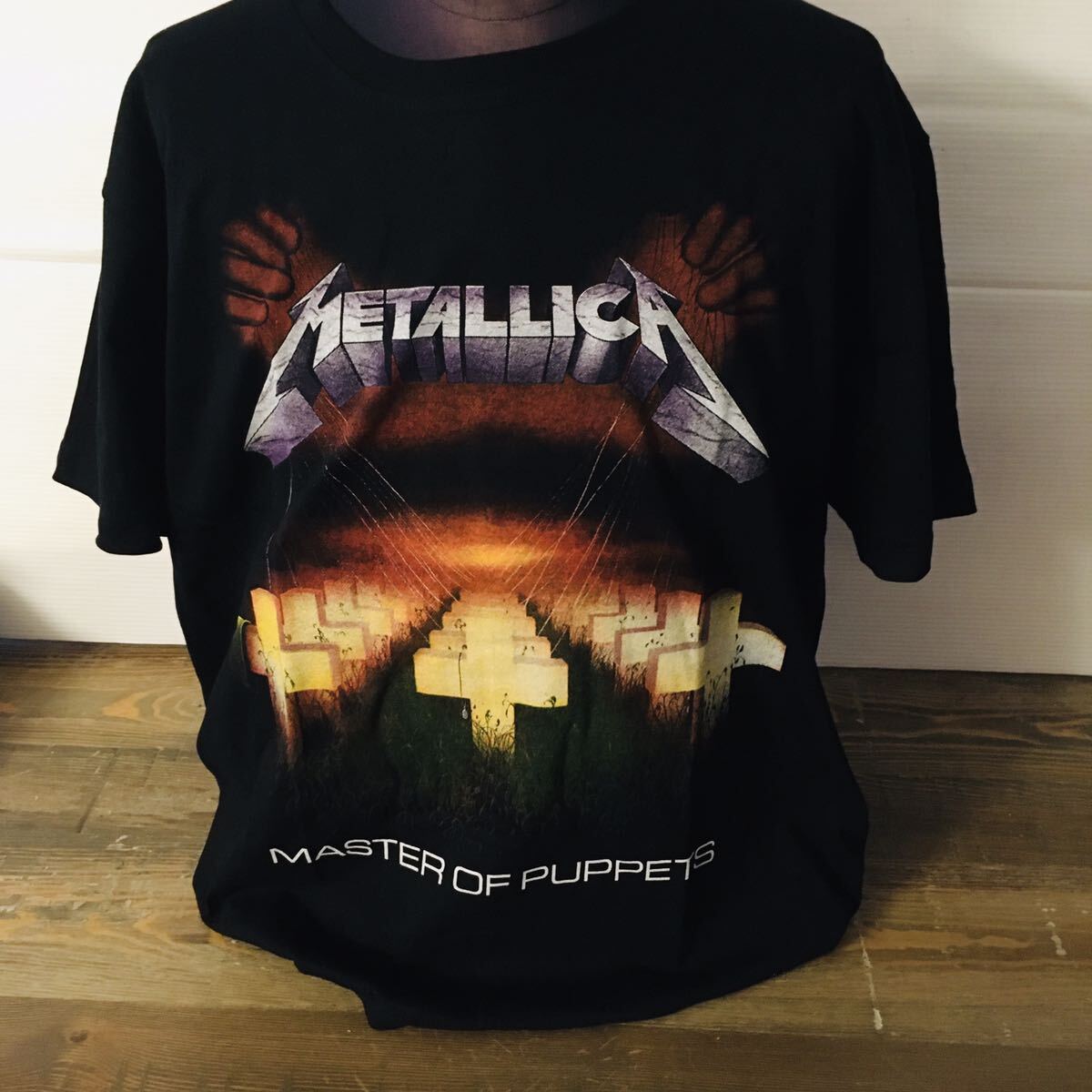 80年代バンド メタリカ　METALICA L バンドTシャツ ロックTシャツ ブラック