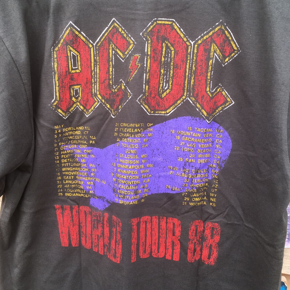 70年代バンド ACDC L バンドTシャツ ロックTシャツの画像5