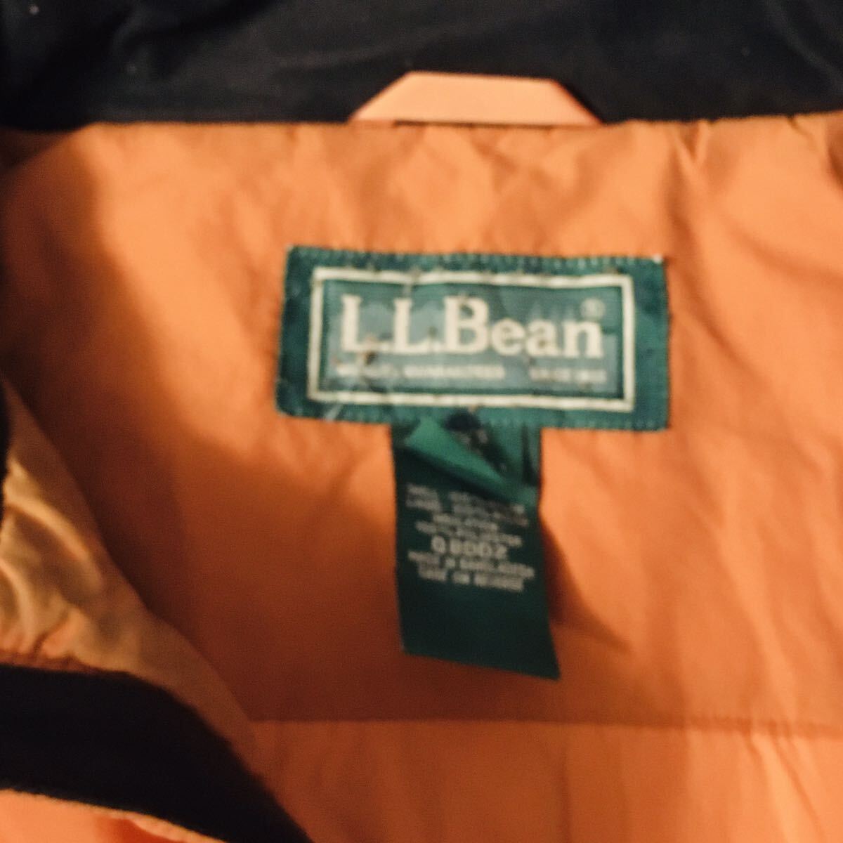 ビッグサイズ エルエルビーン L.L.Bean XXL ナイロン 中綿 マウンテンジャケット オレンジの画像4