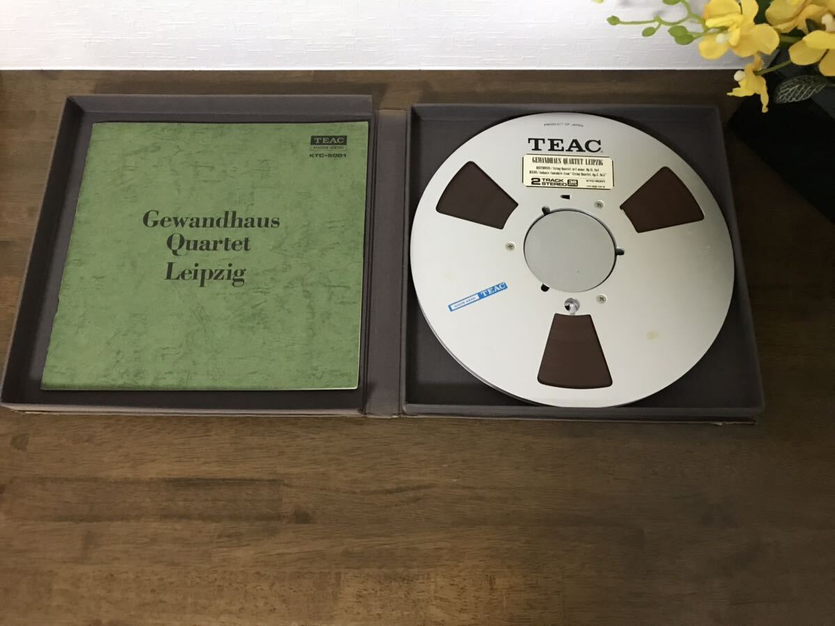  Gewandhaus Quartet Leipzig 38cm 2トラ BEETHOVEN TEAC オープンリールテープ 10号(KTC-5001)の画像2