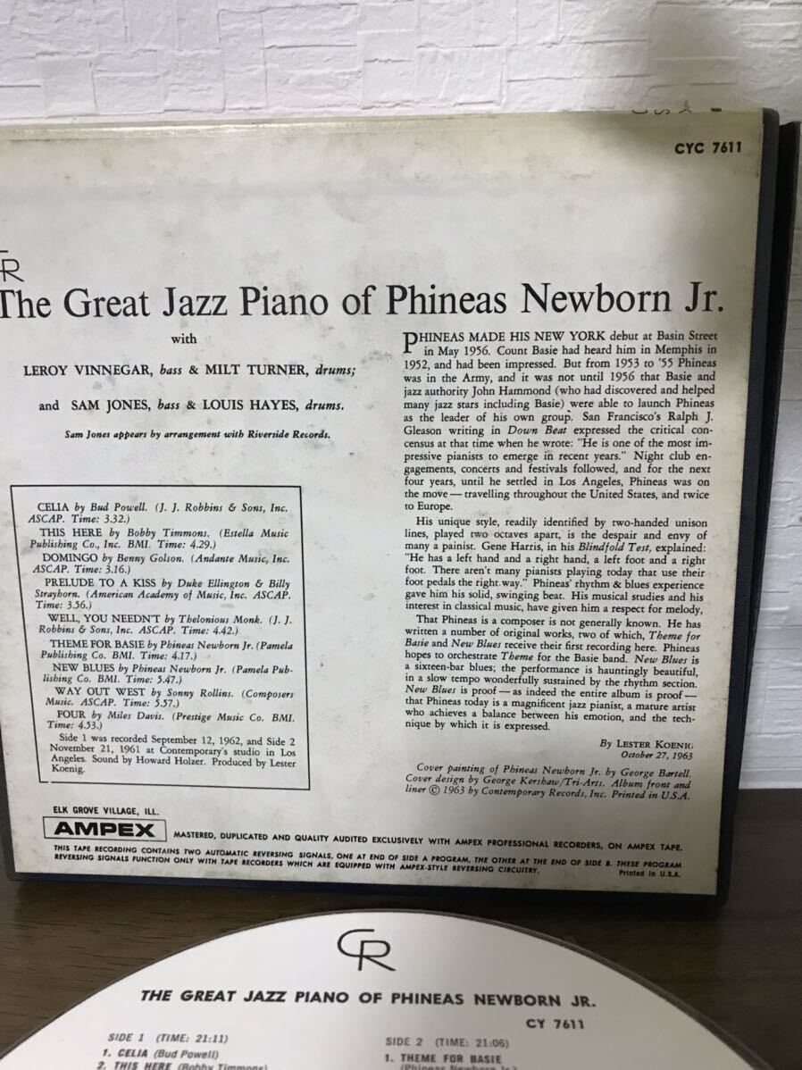 7号Jazz オープンリールテープ The Great Jazz Piano of PHINEAS NEWBORN JR _画像2