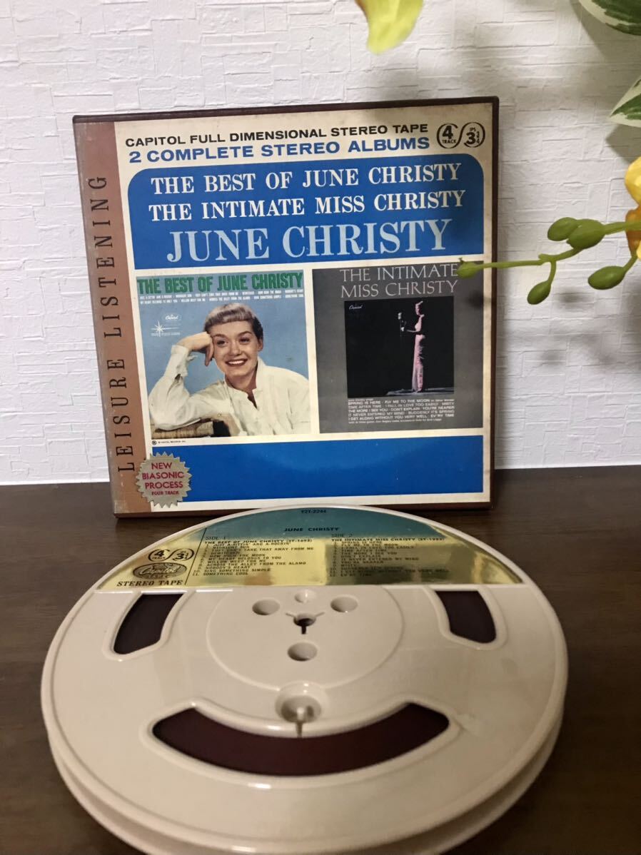 7 number Jazz open reel tape side 1-THE BEST OF JUNE CHRISTY / side 2- THE INTIMATE MISS CHRISTY