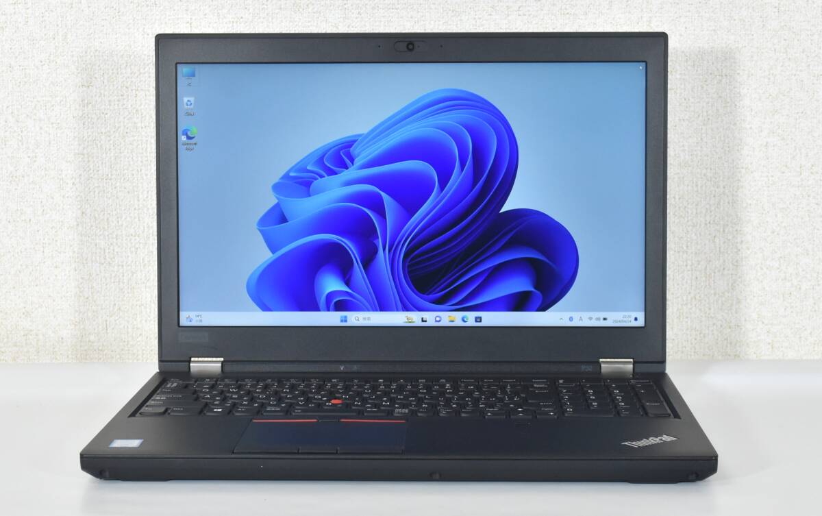 Lenovo ThinkPad P52 Mobile Workstation/Core i7-8750H/メモリ32G/新品 NVMe SSD 1TB/カメラ/15.6インチ /高解像度1920X1080/Windows 11_画像1