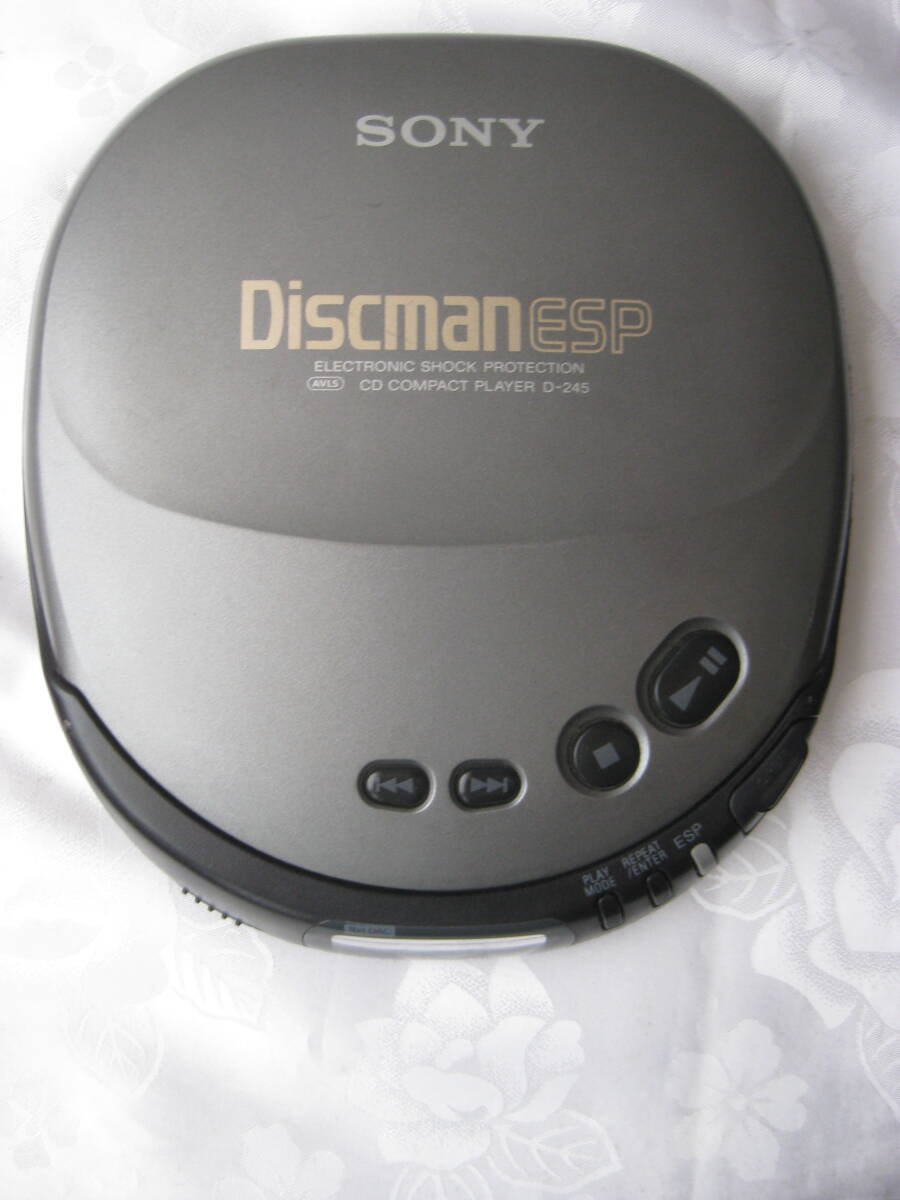 ★SONY   D-245  Discman  ESP    CDプレーヤー  稼働品   中古の画像2