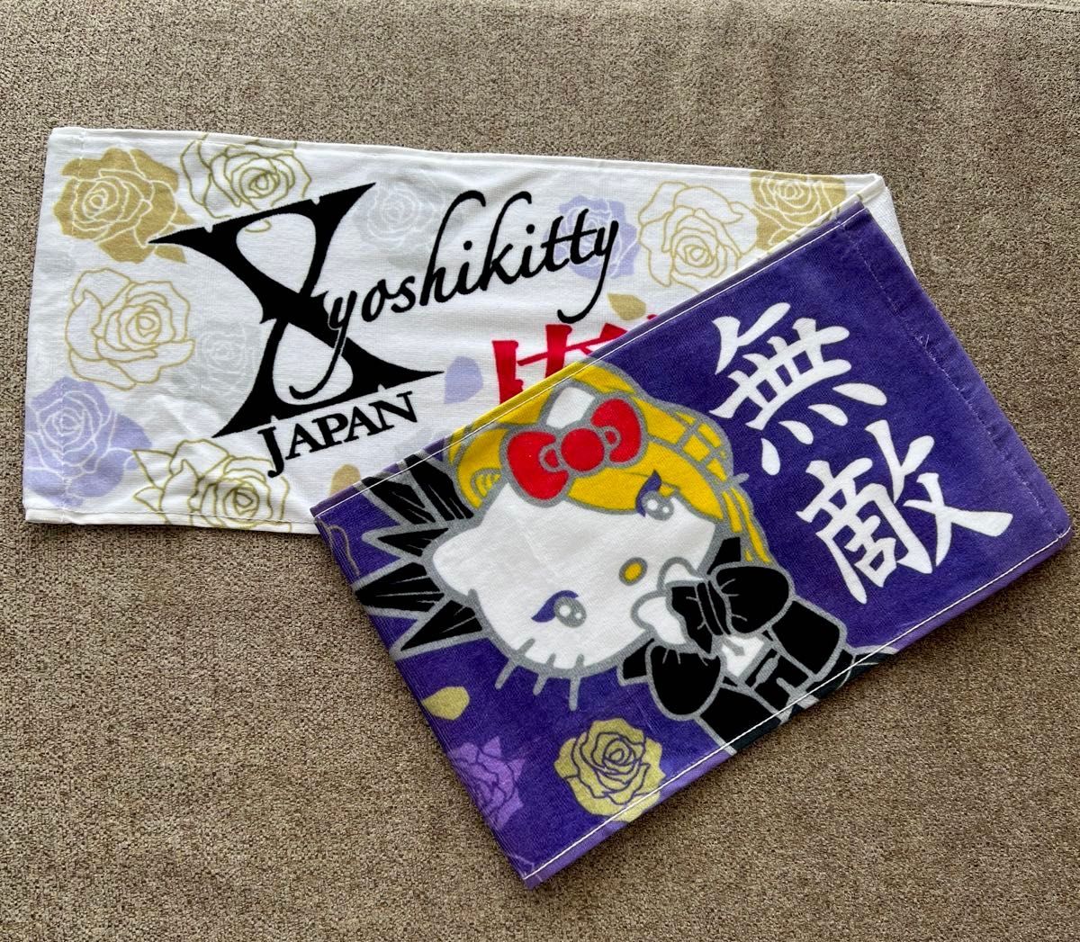 ★キティ様専用★エックスジャパン×キティ　名言スポーツタオル　yoshikitty