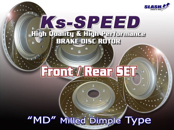 Ks-SPEED[...+ разрез  ]  передний и задний set：MD2009+MD2012  Laurel  GNC34 1994/9～1997/6 Front280x26mm/Rear266x16mm